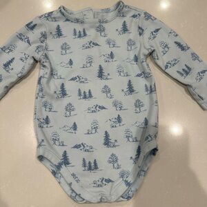 Janie & Jack Baby Woodland Blue Bodysuit